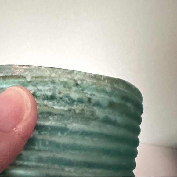 Crate&Barrel Set of Frosted Aqua Votive ~4x4” Mercury Glass Look - Picture 9 of 12